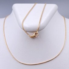 Ланцюжок XР. Позолота 18К. Довжина: 60 см. Ширина: 1 мм. Круглий снейк