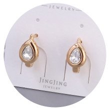 Сережки XР. Позолота 18К. Камені: Swarovski. Довжина: 17 мм. Ширина: 8 мм.