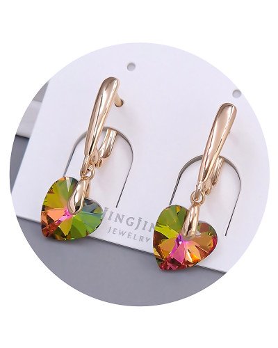 Сережки XР. Позолота 18К. Камені: Swarovski хамелеон. Довжина: 29 мм. Ширина: 9 мм.