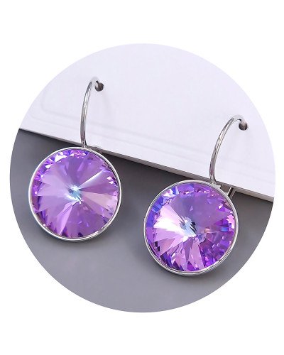 Сережки ХР. Родій. Камені: Swarovski. Довжина: 23 мм. Ширина: 15 мм.
