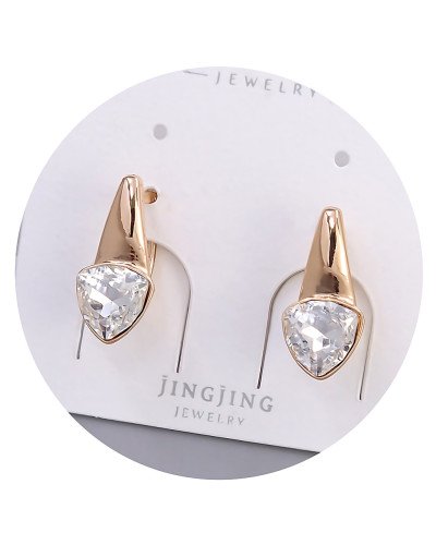 Сережки XР. Позолота 18К. Камені: Swarovski. Довжина: 18 мм. Ширина: 8 мм.