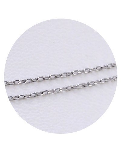 Ланцюжок Stainless Steel. Сталь. Родій. Довжина: 50 см. Ширина: 1 мм.