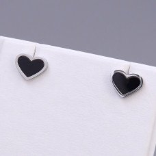 Сережки-гвоздики Stainless Steel. Сталь. Родій. Довжина: 9 мм. Ширина: 10 мм.