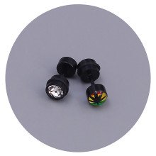 Сережки Stainless Steel. Сталь. Родій. Довжина: 15 мм. Ширина: 7 мм.