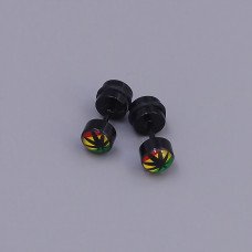 Сережки Stainless Steel. Сталь. Родій. Довжина: 15 мм. Ширина: 7 мм.