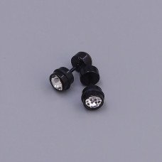 Сережки Stainless Steel. Сталь. Родій. Довжина: 15 мм. Ширина: 7 мм.