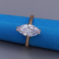 Каблучка XР. Позолота 18К. Камені: білий циркон. Є: 16р 17р 18р 19р