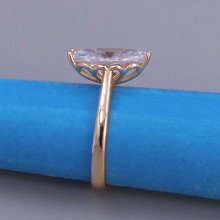 Каблучка XР. Позолота 18К. Камені: білий циркон. Є: 16р 17р 18р 19р