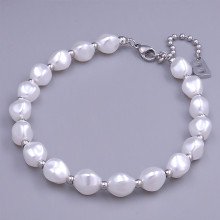Браслет Stainless Steel. Сталь. Родій. Довжина: 21-26 см.