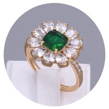 Каблучка XР. Позолота 18К. Камені: циркон. Є: 16р