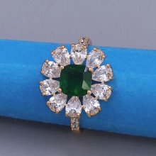 Каблучка XР. Позолота 18К. Камені: циркон. Є: 16р