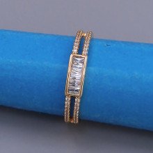 Каблучка XР. Позолота 18К. Камені: циркон. Є: 19р