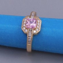 Каблучка XР. Позолота 18К. Камені: циркон. Є: 19р 20р