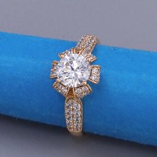 Каблучка XР. Позолота 18К. Камені: циркон. Є: 19р 20р