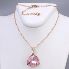 Кулон на ланцюжку XР. Позолота 18К. Камені: Swarovski. Діаметр кулона: 18 мм Довжина ланцюжка: 40-45 мм