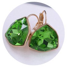 Сережки XР. Позолота 18К. Камені: Swarovski. Довжина: 20 мм. Ширина: 18 мм.