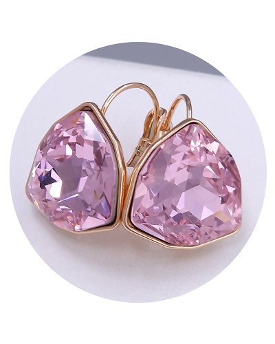 Сережки XР. Позолота 18К. Камені: Swarovski. Довжина: 20 мм. Ширина: 18 мм.