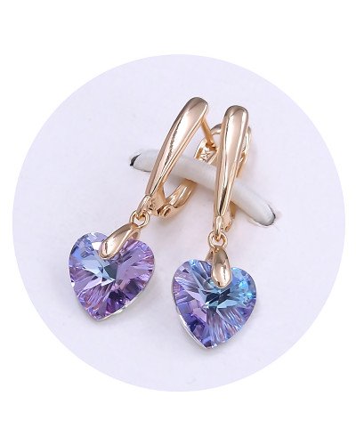 Сережки XР. Позолота 18К. Камені: Swarovski. Довжина: 30 мм. Ширина: 10 мм.