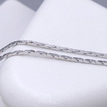 Ланцюжок із кулонами Stainless Steel. Сталь. Родій. Довжина: 45.5-50.5 см