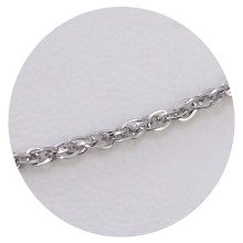 Ланцюжок Stainless Steel. Сталь. Родій. Довжина: 45 см. Ширина: 2 мм.