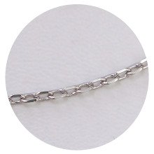 Ланцюжок Stainless Steel. Сталь. Родій. Довжина: 50 см. Ширина: 2 мм.