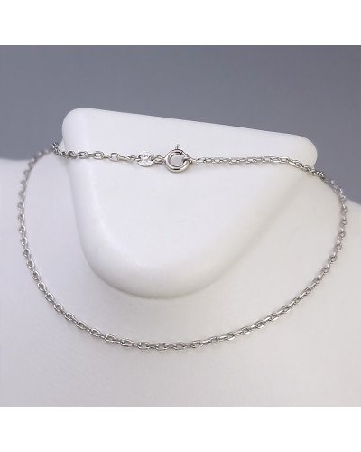 Ланцюжок Stainless Steel. Сталь. Родій. Довжина: 50 см. Ширина: 2 мм.