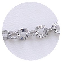 Ланцюжок Stainless Steel. Сталь. Родій. Довжина: 50 см. Ширина: 4 мм.