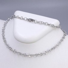 Ланцюжок Stainless Steel. Сталь. Родій. Довжина: 50 см. Ширина: 4 мм.