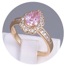 Каблучка XР. Позолота 18К. Камені: циркон. Є: 19р 20р