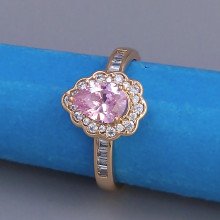 Каблучка XР. Позолота 18К. Камені: циркон. Є: 19р 20р