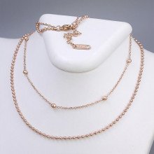 Ланцюжок Stainless Steel. Сталь. Позолота ЧВ. Довжина: 37,5-42.5 см. Ширина: 4 мм.