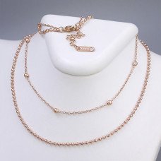 Ланцюжок Stainless Steel. Сталь. Позолота ЧВ. Довжина: 37,5-42.5 см. Ширина: 4 мм.