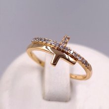 Каблучка XР. Позолота 18К. Камені: циркон. Є: 19р