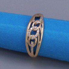 Каблучка XР. Позолота 18К. Камені: циркон. Є: 16р 18р 20р