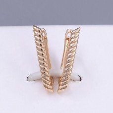 Сережки ХР M&L. Позолота 18К. Довжина: 24 мм. Ширина: 3 мм.