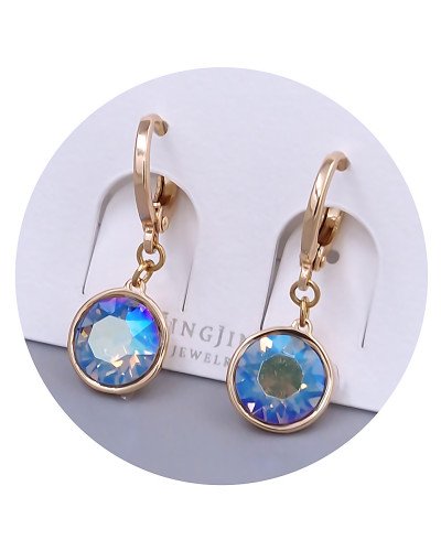 Сережки XР. Позолота 18К. Камені: Swarovski, хамелеон. Довжина: 26 мм. Ширина: 10 мм.