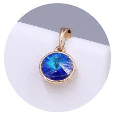 Кулон XР. Позолота 18К. Камені: Swarovski хамелеон. Довжина: 17 мм. Ширина: 10 мм.