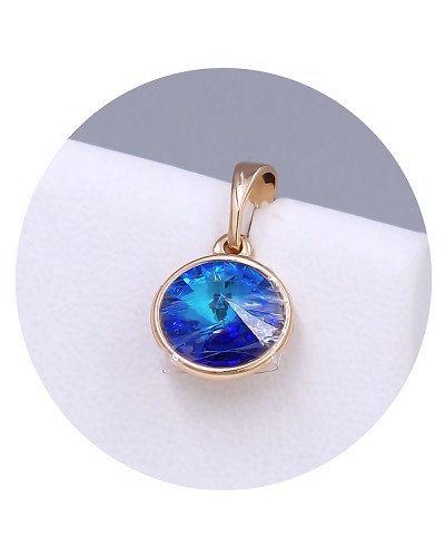 Кулон XР. Позолота 18К. Камені: Swarovski хамелеон. Довжина: 17 мм. Ширина: 10 мм.
