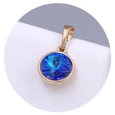 Кулон XР. Позолота 18К. Камені: Swarovski хамелеон. Довжина: 17 мм. Ширина: 10 мм.