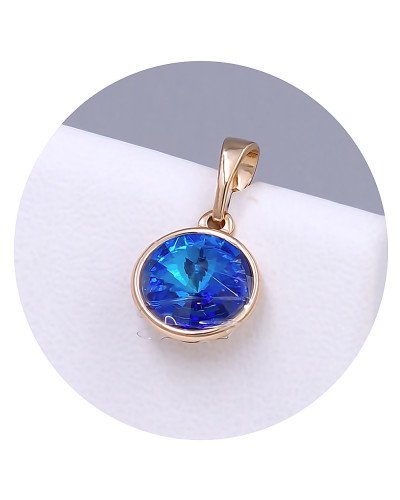 Кулон XР. Позолота 18К. Камені: Swarovski хамелеон. Довжина: 17 мм. Ширина: 10 мм.