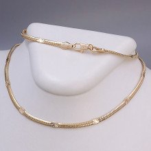 Ланцюжок XР. Позолота 18К. Довжина: 45 см. Ширина: 3 мм.