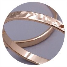 Сережки-кільця XР. Позолота 18К. Діаметр: 40 мм. Товщина: 4 мм.