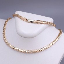 Ланцюжок XР. Позолота 18К. Довжина: 50 см. Ширина: 4 мм.