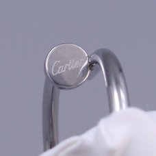 Жорсткий браслет Stainless Steel. Сталь. Родій. Діаметр: 68 мм