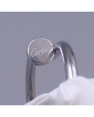 Жорсткий браслет Stainless Steel. Сталь. Родій. Діаметр: 68 мм