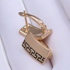 Сережки ХР. Позолота 18К. Довжина: 16 мм. Ширина: 8 мм.