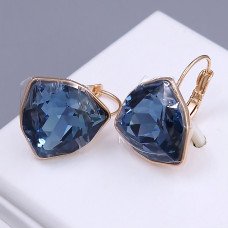 Сережки XР. Позолота 18К. Камені: Swarovski. Довжина: 20 мм. Ширина: 18 мм.
