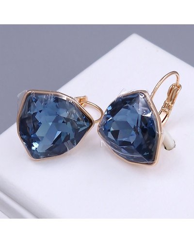 Сережки XР. Позолота 18К. Камені: Swarovski. Довжина: 20 мм. Ширина: 18 мм.
