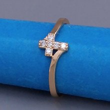 Каблучка XР. Позолота 18К. Камені: циркон. Є: 20р