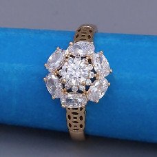 Каблучка XР. Позолота 18К. Камені: циркон. Є: 19р 20р